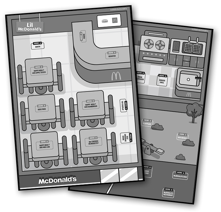 Printable Lil McDonald’s Restaurant Placemat