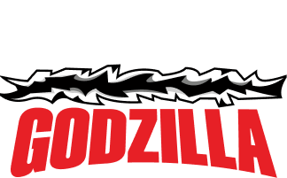 Hello Kitty and Friends with Godzilla logo